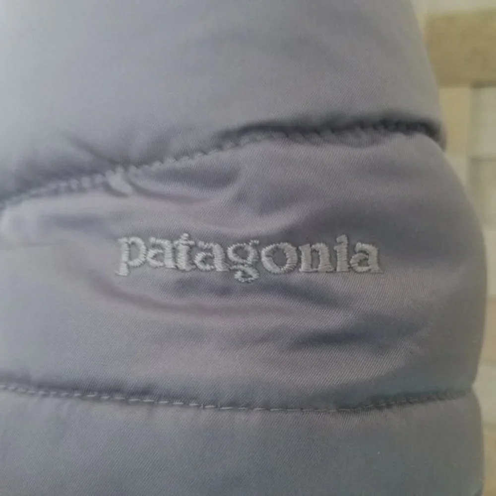 Patagonia Full Length Down Long Parka Jacket Small Winter Puffer Coat Silver Ski - Picture 3 of 6